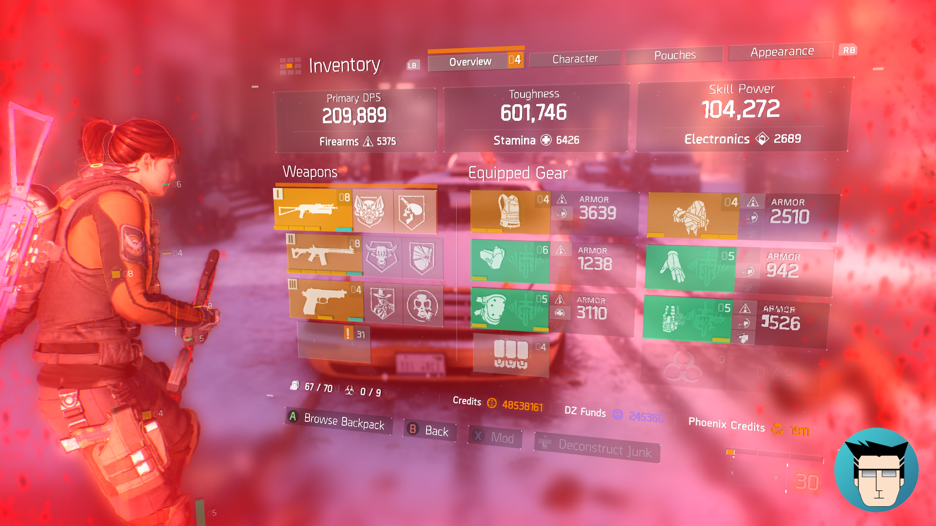 Overview | 600k Toughness, buffed with critical save