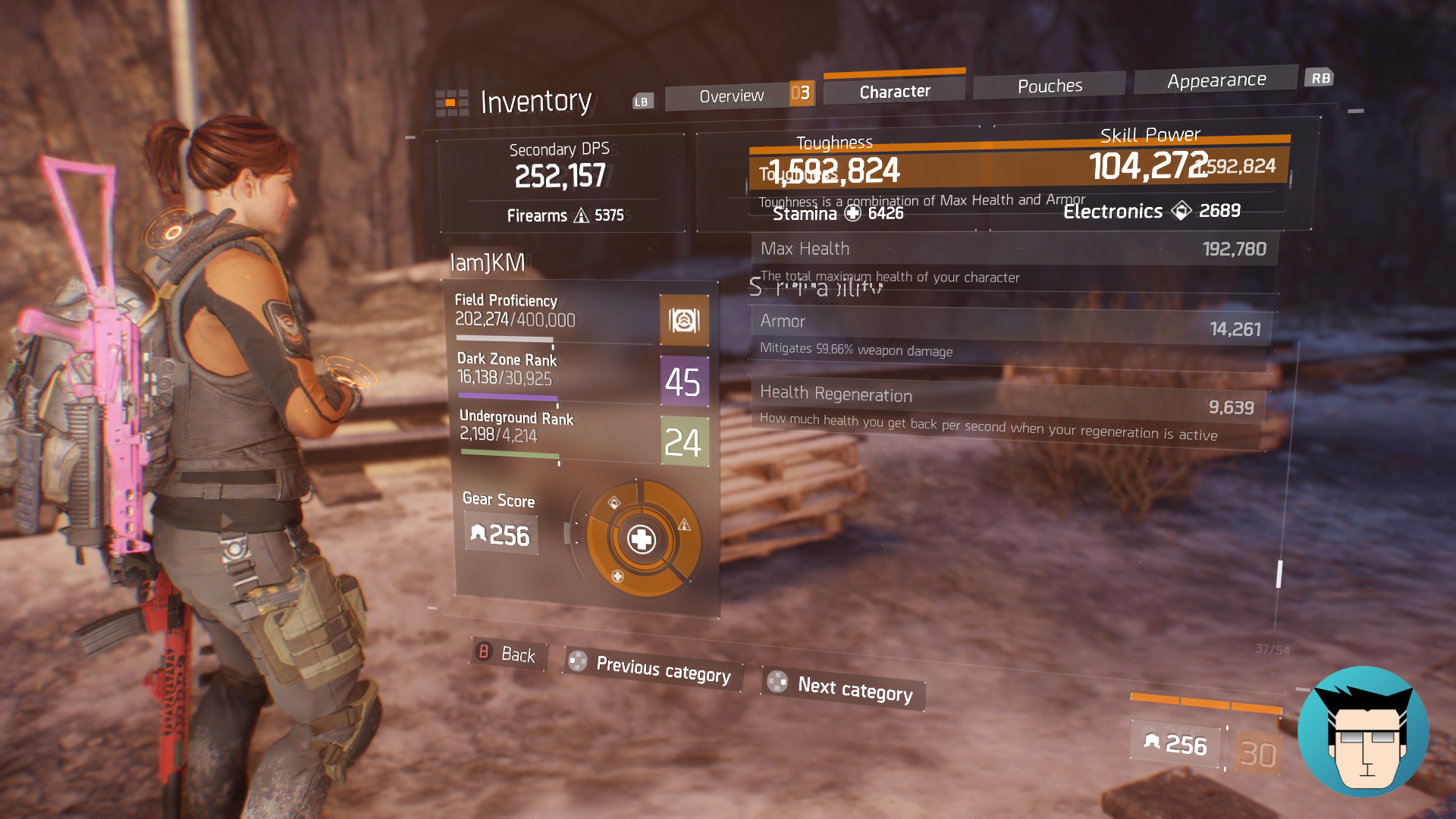 Overview | 1.59m Toughness, Armor Mitigation at 59.66%