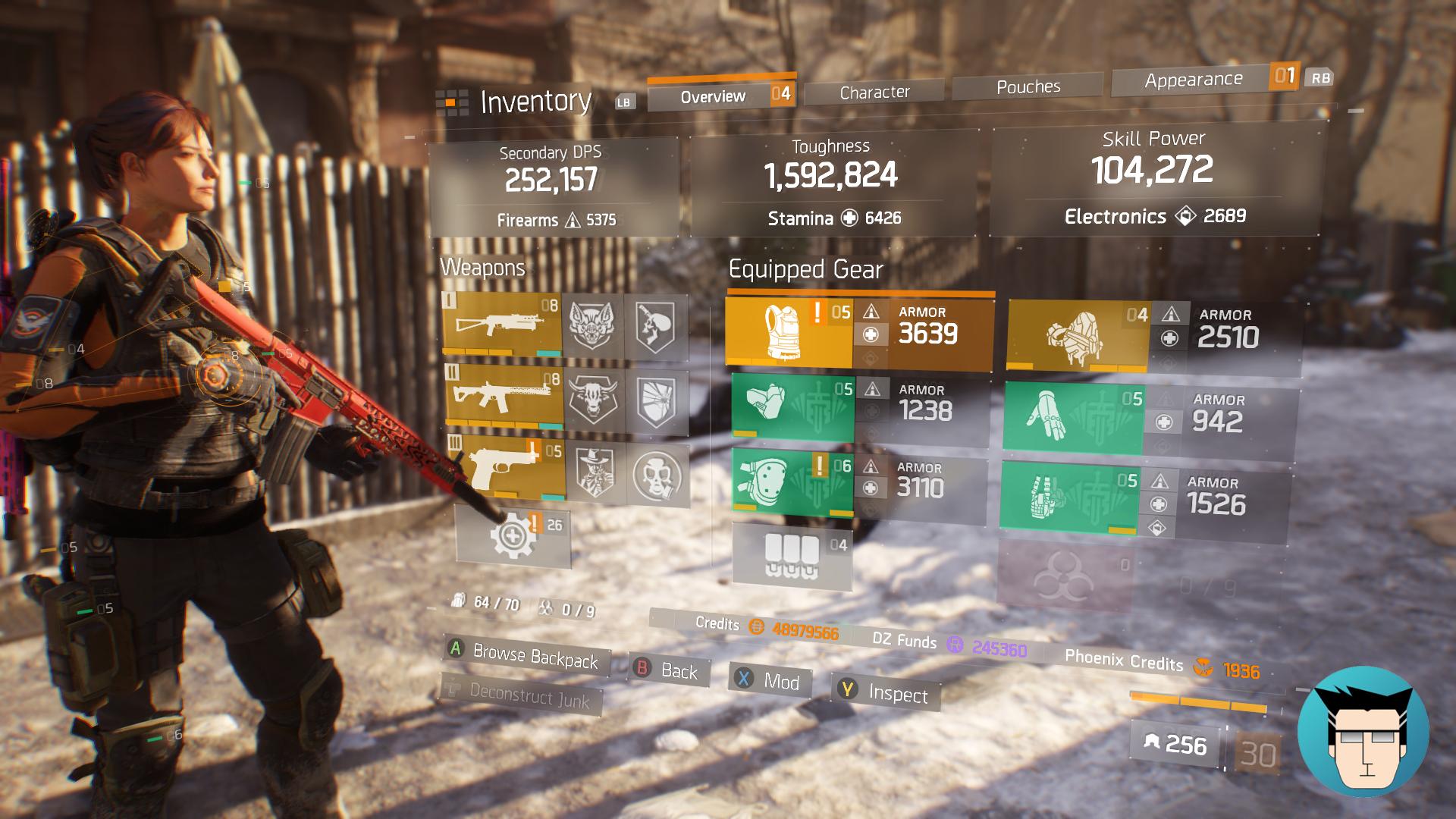 Overview | 1.59m Toughness, 2 skills on cooldown and buffed with critical save